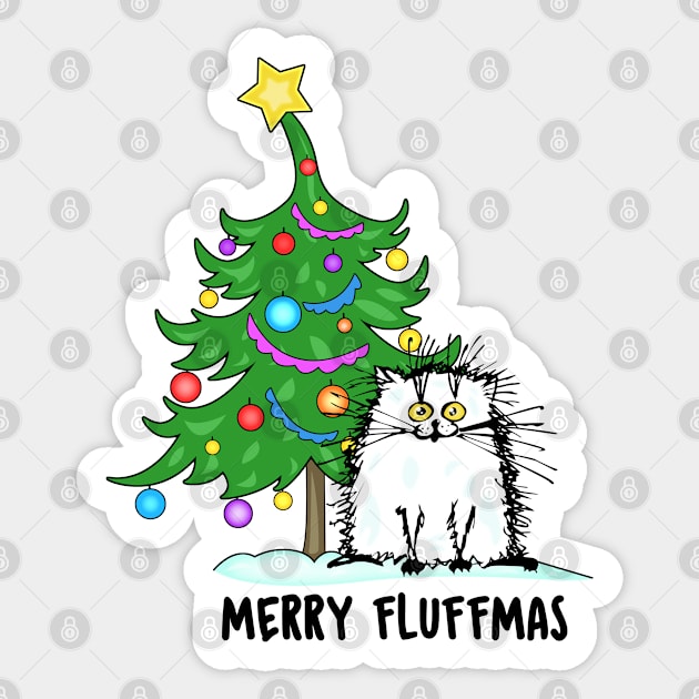 Merry Fluffmas Sticker by Stoney09